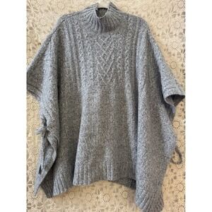 Ugg Joanna Cable Knit Poncho Sweater‎ Sz M/L